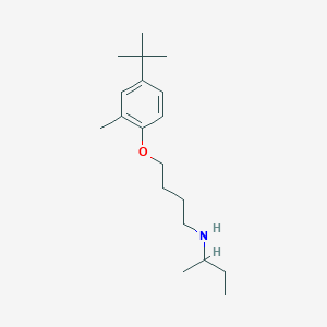 molecular formula C19H33NO B4039438 N-butan-2-yl-4-(4-tert-butyl-2-methylphenoxy)butan-1-amine 
