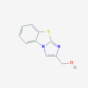 molecular formula C10H8N2OS B040395 (Imidazo[2,1-b]benzothiazol-2-yl)methanol CAS No. 114095-02-2