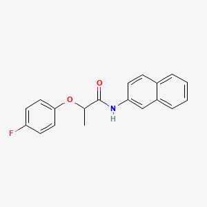 molecular formula C19H16FNO2 B4039901 2-(4-fluorophenoxy)-N-2-naphthylpropanamide 