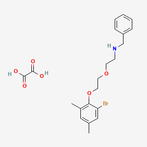 molecular formula C21H26BrNO6 B4039908 N-benzyl-2-[2-(2-bromo-4,6-dimethylphenoxy)ethoxy]ethanamine;oxalic acid 