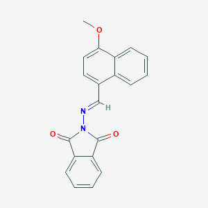 molecular formula C20H14N2O3 B404005 2-{[(4-methoxy-1-naphthyl)methylene]amino}-1H-isoindole-1,3(2H)-dione 