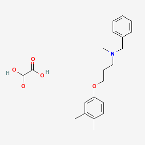 molecular formula C21H27NO5 B4040156 N-benzyl-3-(3,4-dimethylphenoxy)-N-methylpropan-1-amine;oxalic acid 