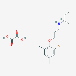 molecular formula C17H26BrNO5 B4040214 N-[3-(2-bromo-4,6-dimethylphenoxy)propyl]-2-butanamine oxalate 