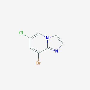 molecular formula C7H4BrClN2 B040403 8-Bromo-6-chloroimidazo[1,2-a]pyridine CAS No. 957187-27-8