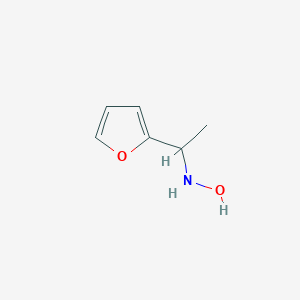 molecular formula C6H9NO2 B040406 N-[1-(呋喃-2-基)乙基]羟胺 CAS No. 123606-36-0