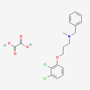 molecular formula C19H21Cl2NO5 B4040708 N-benzyl-3-(2,3-dichlorophenoxy)-N-methylpropan-1-amine;oxalic acid 