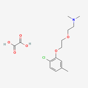molecular formula C15H22ClNO6 B4040779 2-[2-(2-chloro-5-methylphenoxy)ethoxy]-N,N-dimethylethanamine;oxalic acid 