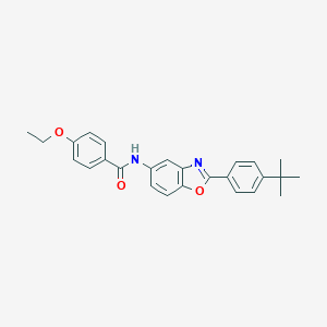 molecular formula C26H26N2O3 B404129 N-[2-(4-tert-butylphenyl)-1,3-benzoxazol-5-yl]-4-ethoxybenzamide 