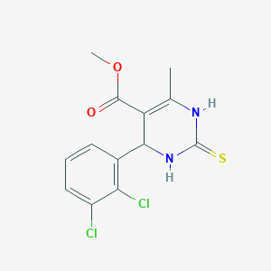 molecular formula C13H12Cl2N2O2S B4041342 methyl 4-(2,3-dichlorophenyl)-6-methyl-2-sulfanylidene-3,4-dihydro-1H-pyrimidine-5-carboxylate 
