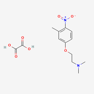 molecular formula C13H18N2O7 B4041415 N,N-dimethyl-2-(3-methyl-4-nitrophenoxy)ethanamine;oxalic acid 