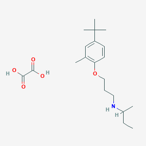 molecular formula C20H33NO5 B4041424 N-[3-(4-tert-butyl-2-methylphenoxy)propyl]-2-butanamine oxalate 