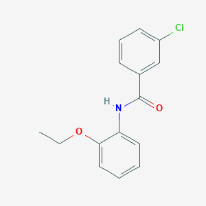 molecular formula C15H14ClNO2 B404148 3-chloro-N-(2-ethoxyphenyl)benzamide CAS No. 302909-50-8