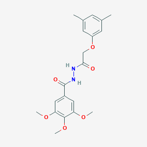 molecular formula C20H24N2O6 B404158 N'-[(3,5-dimethylphenoxy)acetyl]-3,4,5-trimethoxybenzohydrazide 