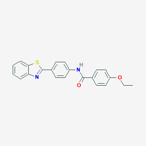 molecular formula C22H18N2O2S B404179 N-[4-(1,3-benzothiazol-2-yl)phenyl]-4-ethoxybenzamide CAS No. 313238-10-7