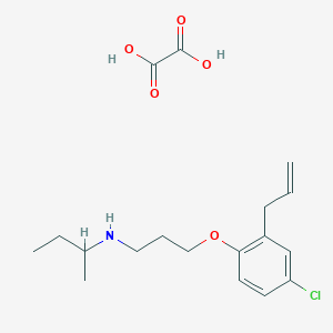 molecular formula C18H26ClNO5 B4041835 N-[3-(2-allyl-4-chlorophenoxy)propyl]-2-butanamine oxalate 