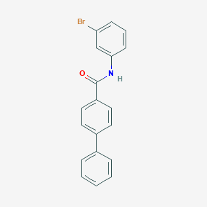 molecular formula C19H14BrNO B404198 N-(3-bromophenyl)[1,1'-biphenyl]-4-carboxamide 
