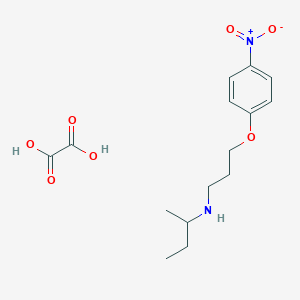 molecular formula C15H22N2O7 B4042062 N-[3-(4-nitrophenoxy)propyl]-2-butanamine oxalate 
