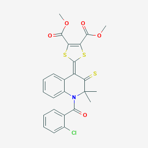 Dimethyl 2-[1-(2-chlorobenzoyl)-2,2-dimethyl-3-sulfanylidenequinolin-4-ylidene]-1,3-dithiole-4,5-dicarboxylate