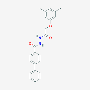 molecular formula C23H22N2O3 B404209 N'-[2-(3,5-dimethylphenoxy)acetyl]-4-phenylbenzohydrazide 