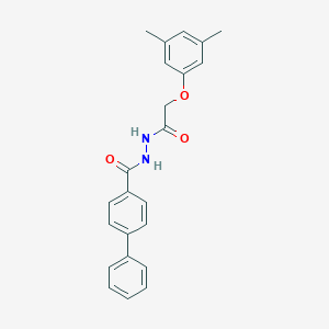 N'-([1,1'-biphenyl]-4-ylcarbonyl)-2-(3,5-dimethylphenoxy)acetohydrazide