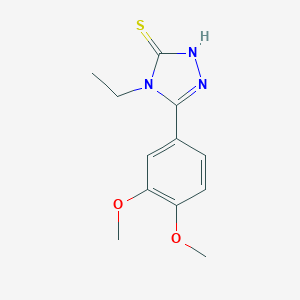 B040421 5-(3,4-dimethoxyphenyl)-4-ethyl-4H-1,2,4-triazole-3-thiol CAS No. 122772-20-7