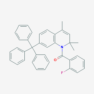 (2-fluorophenyl)(2,2,4-trimethyl-7-tritylquinolin-1(2H)-yl)methanone