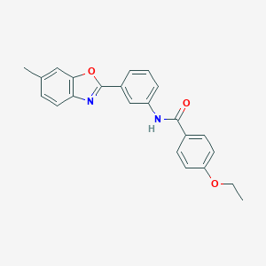4-ethoxy-N-[3-(6-methyl-1,3-benzoxazol-2-yl)phenyl]benzamide