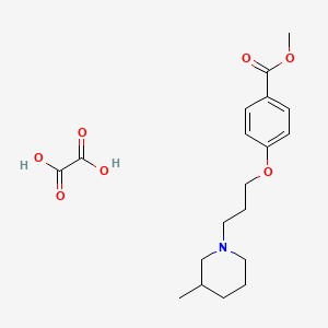 molecular formula C19H27NO7 B4042278 Methyl 4-[3-(3-methylpiperidin-1-yl)propoxy]benzoate;oxalic acid 