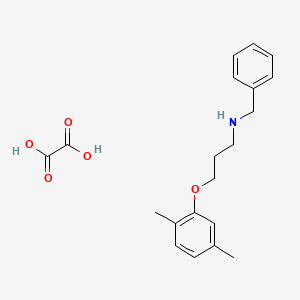 molecular formula C20H25NO5 B4042282 N-benzyl-3-(2,5-dimethylphenoxy)-1-propanamine oxalate 