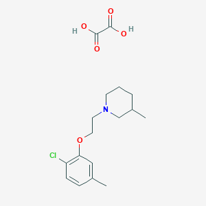 molecular formula C17H24ClNO5 B4042477 1-[2-(2-chloro-5-methylphenoxy)ethyl]-3-methylpiperidine oxalate 