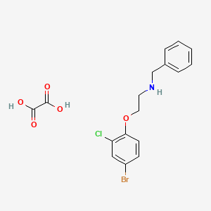 molecular formula C17H17BrClNO5 B4042483 N-benzyl-2-(4-bromo-2-chlorophenoxy)ethanamine;oxalic acid 
