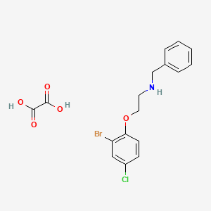 molecular formula C17H17BrClNO5 B4042628 N-benzyl-2-(2-bromo-4-chlorophenoxy)ethanamine;oxalic acid 