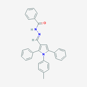 molecular formula C31H25N3O B404266 N'-{[1-(4-methylphenyl)-2,5-diphenyl-1H-pyrrol-3-yl]methylene}benzohydrazide 