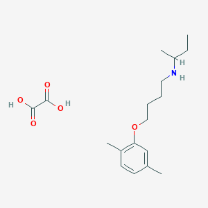 molecular formula C18H29NO5 B4042724 N-butan-2-yl-4-(2,5-dimethylphenoxy)butan-1-amine;oxalic acid 