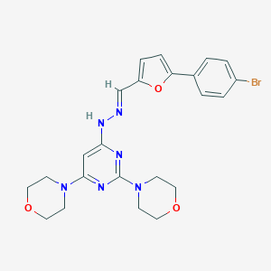 5-(4-Bromophenyl)-2-furaldehyde [2,6-di(4-morpholinyl)-4-pyrimidinyl]hydrazone