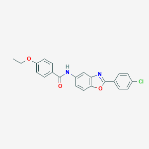 molecular formula C22H17ClN2O3 B404280 N-[2-(4-chlorophenyl)-1,3-benzoxazol-5-yl]-4-ethoxybenzamide 