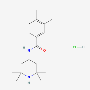 molecular formula C18H29ClN2O B4042820 3,4-dimethyl-N-(2,2,6,6-tetramethyl-4-piperidinyl)benzamide hydrochloride 