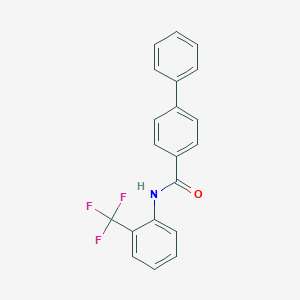 N-[2-(trifluoromethyl)phenyl][1,1'-biphenyl]-4-carboxamide
