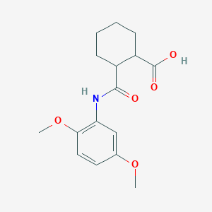 2-[(2,5-Dimethoxyanilino)carbonyl]cyclohexanecarboxylic acid