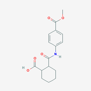 2-({[4-(Methoxycarbonyl)phenyl]amino}carbonyl)cyclohexanecarboxylic acid