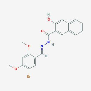 N'-(5-bromo-2,4-dimethoxybenzylidene)-3-hydroxy-2-naphthohydrazide