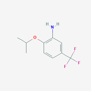 molecular formula C10H12F3NO B040432 2-异丙氧基-5-三氟甲基苯胺 CAS No. 121307-23-1