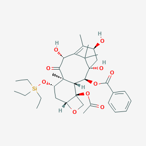 molecular formula C35H50O10Si B040433 7-O-(三乙基甲硅烷基)-10-脱乙酰紫杉酚 III CAS No. 115437-18-8