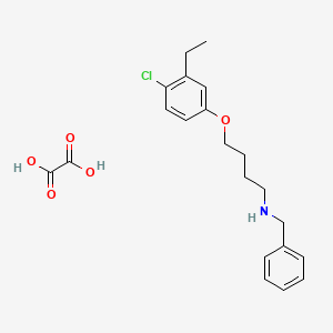 molecular formula C21H26ClNO5 B4043310 N-benzyl-4-(4-chloro-3-ethylphenoxy)-1-butanamine oxalate 