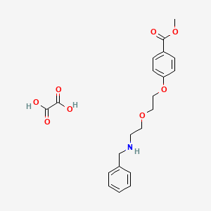 molecular formula C21H25NO8 B4043349 Methyl 4-[2-[2-(benzylamino)ethoxy]ethoxy]benzoate;oxalic acid 