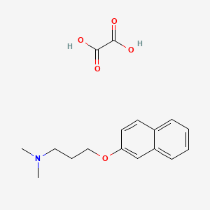 molecular formula C17H21NO5 B4043502 N,N-dimethyl-3-naphthalen-2-yloxypropan-1-amine;oxalic acid 