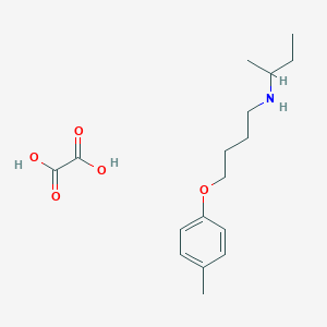 molecular formula C17H27NO5 B4043674 N-butan-2-yl-4-(4-methylphenoxy)butan-1-amine;oxalic acid 