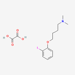 molecular formula C14H20INO5 B4043968 4-(2-iodophenoxy)-N,N-dimethylbutan-1-amine;oxalic acid 