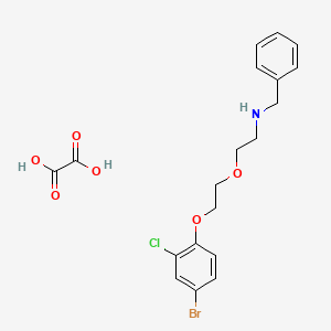 molecular formula C19H21BrClNO6 B4044026 N-benzyl-2-[2-(4-bromo-2-chlorophenoxy)ethoxy]ethanamine;oxalic acid 