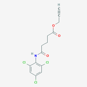 molecular formula C14H12Cl3NO3 B404404 Prop-2-ynyl 5-oxo-5-(2,4,6-trichloroanilino)pentanoate CAS No. 303134-01-2